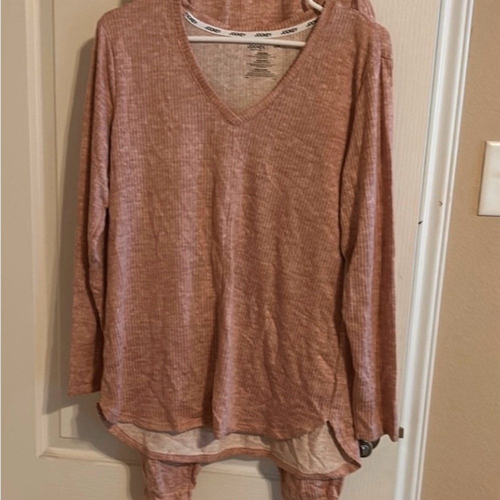 2 Piece Jockey Brushed Luxe Jogger Pajama Set